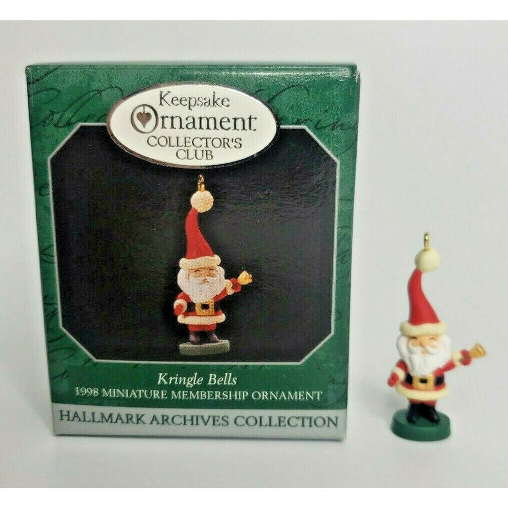 1998 Hallmark Kringle Bells Miniature Hallmark Archives Collection Ornament U70